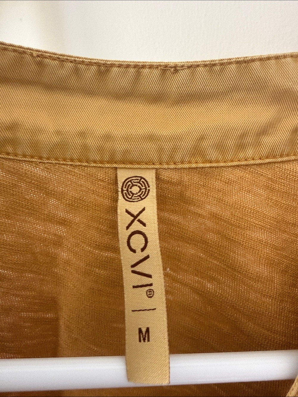 XCVI Mustard Yellow Sleeveless V-Neck Pocket Tee - Picture 3 of 5
